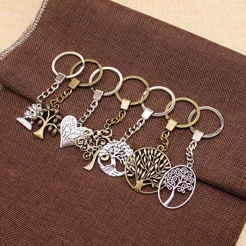 Tree Of Life Keychain Tree Life Pendant Key Chain For Men Women Key Rings