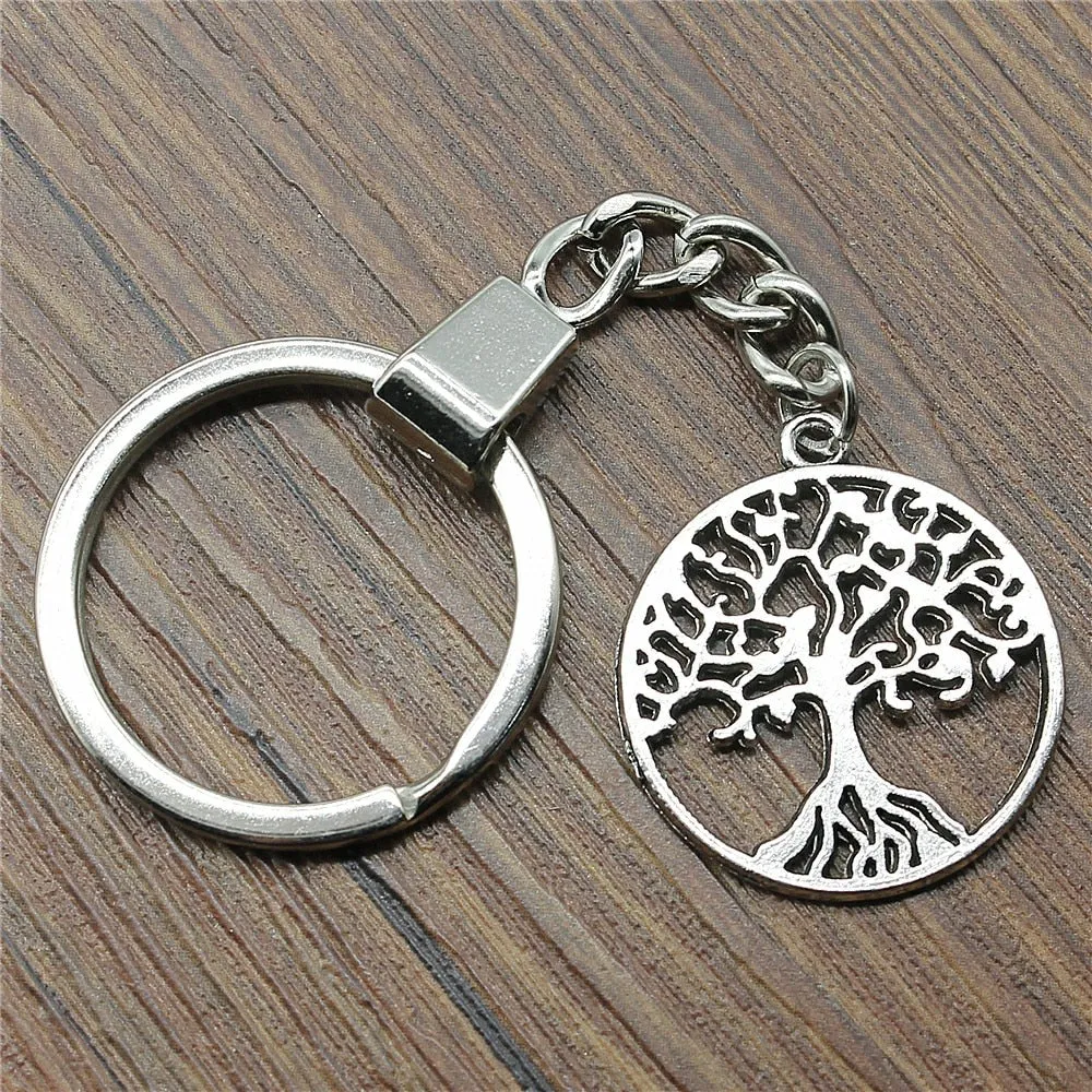 Tree Of Life Keychain Tree Life Pendant Key Chain For Men Women Key Rings