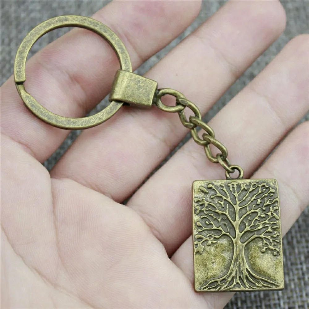 Tree Of Life Keychain Tree Life Pendant Key Chain For Men Women Key Rings