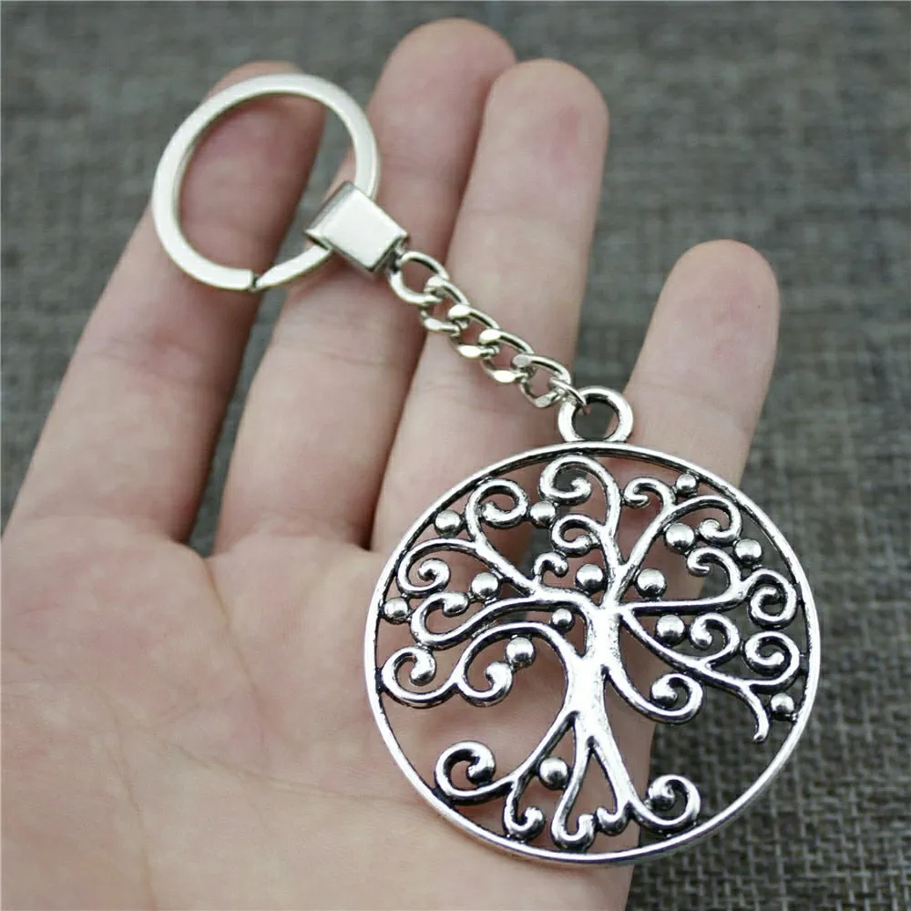 Tree Of Life Keychain Tree Life Pendant Key Chain For Men Women Key Rings