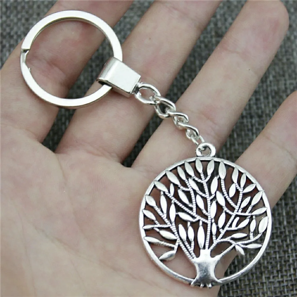 Tree Of Life Keychain Tree Life Pendant Key Chain For Men Women Key Rings