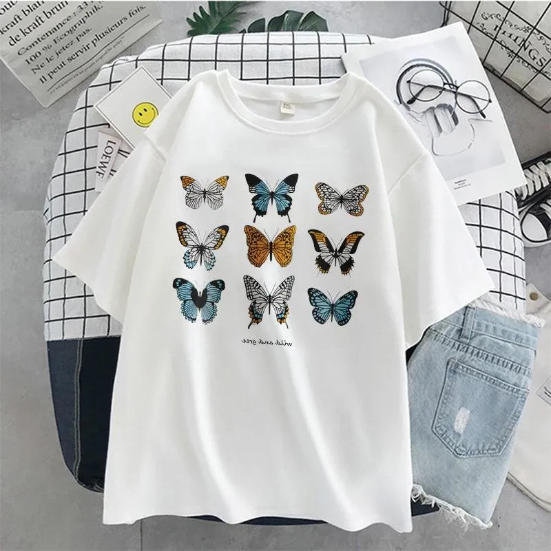 Trendy comfortable loose short sleeves T-shirt