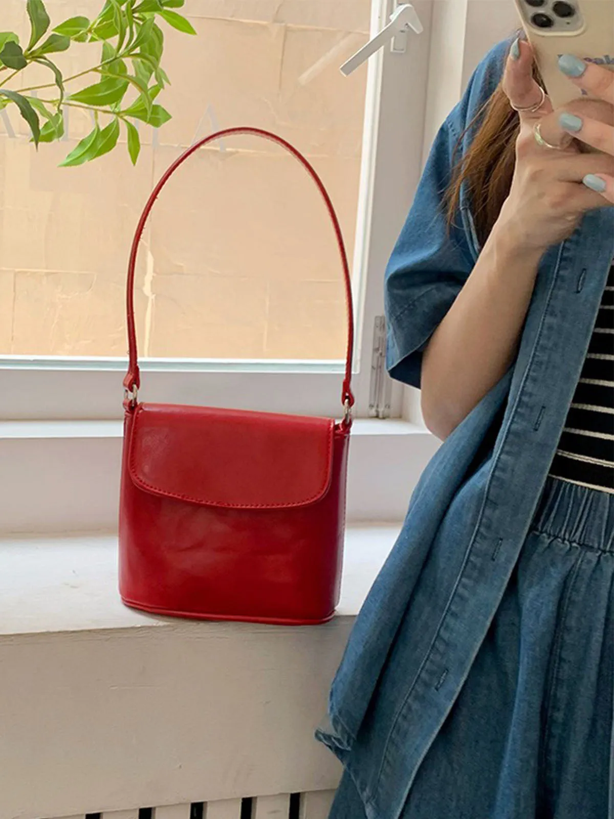 Trendy Versatile Crossbody Bucket Bag