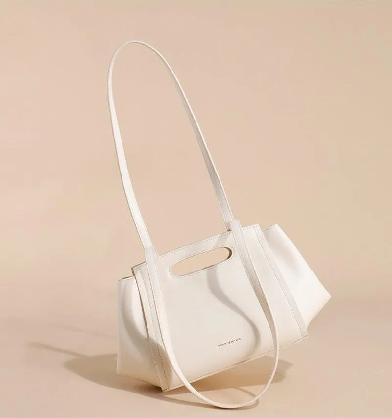 Urban Simplicity Cowhide Shoulder Bag