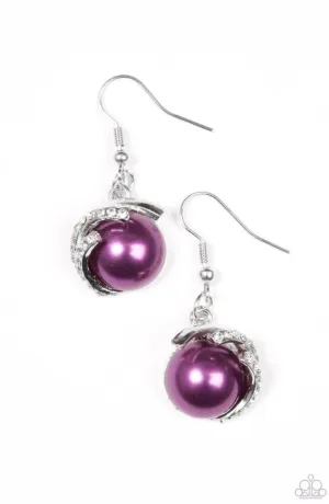 What You SEA Is What You Get Purple Earrings - Paparazzi Accessories