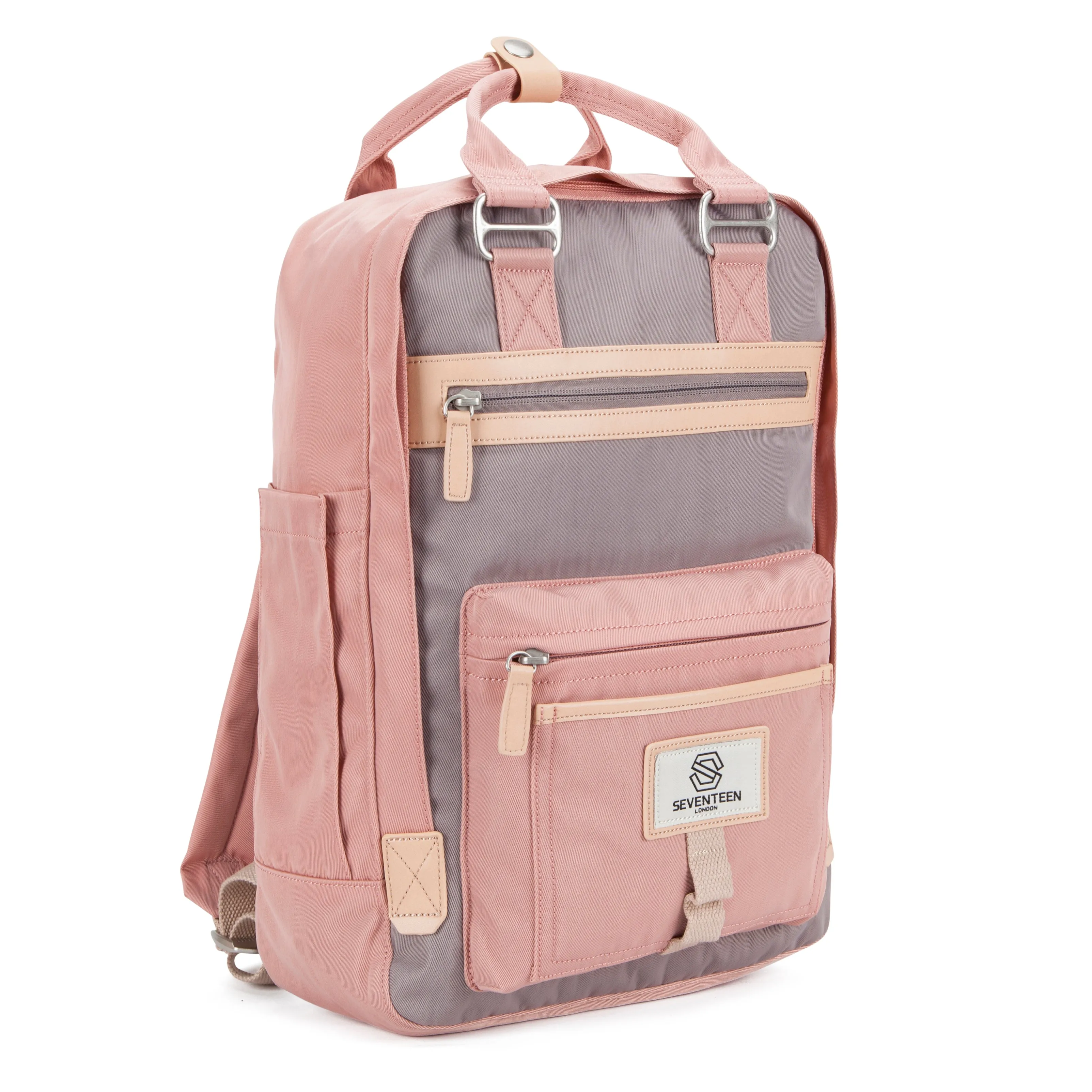 Wimbledon Backpack - Pink with Grey