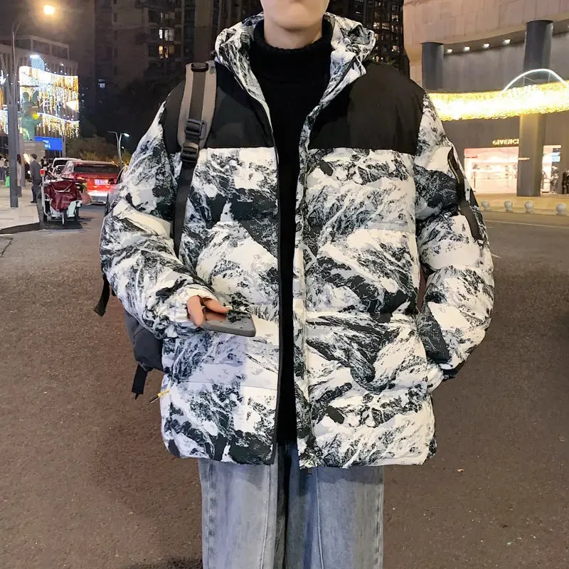 Winter Men's Camouflage Hooded jacket