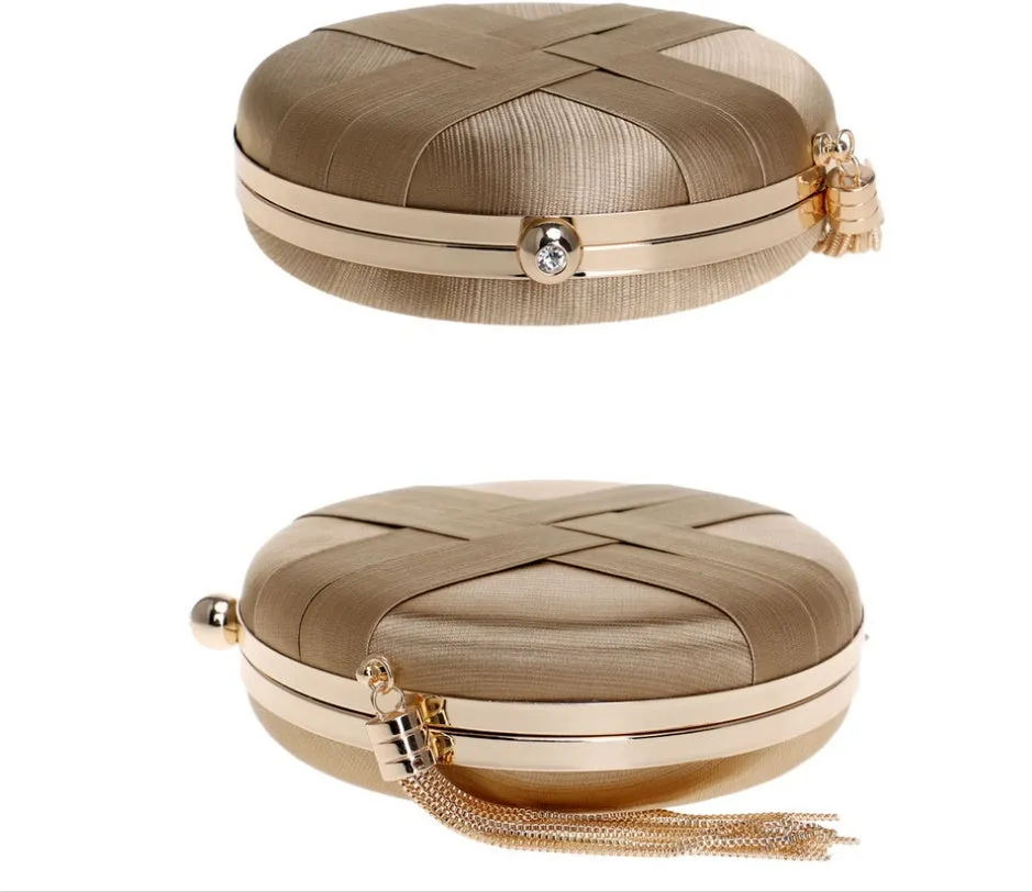 Women Round Elegant Evening Purse Handbag