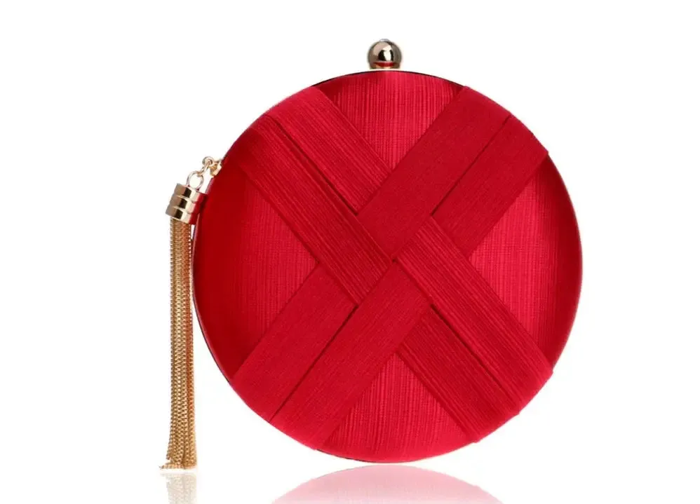 Women Round Elegant Evening Purse Handbag