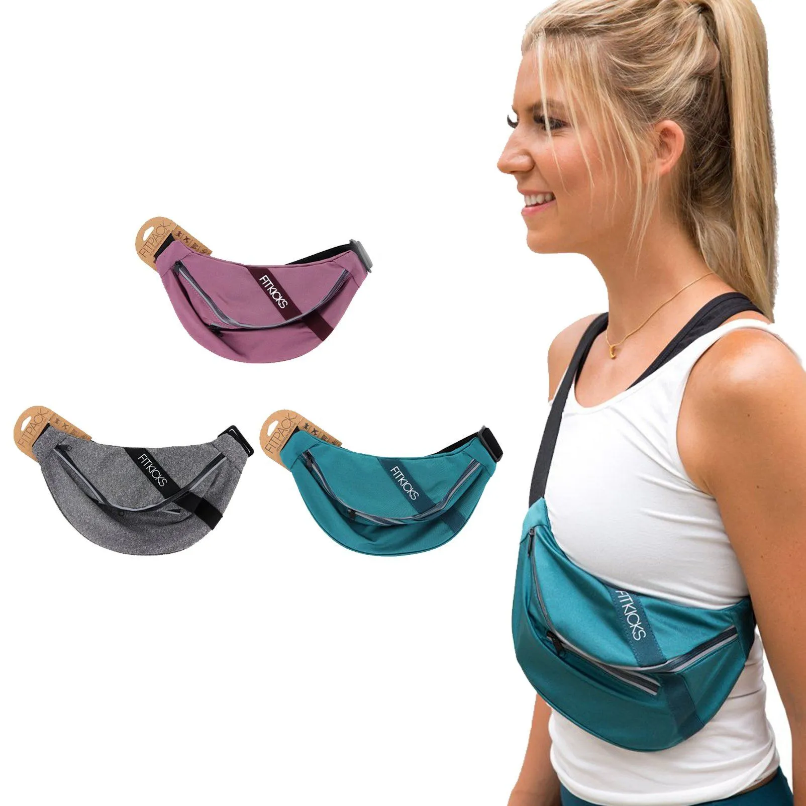 Women's Active Adjustable Fanny Pack Belt Bag